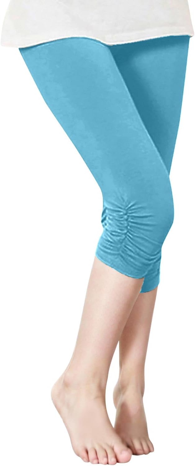Soft Stretchy Capri Leggings for Girls