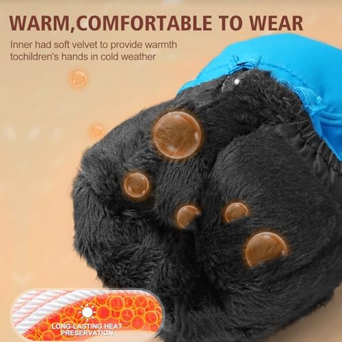 Andake Kids Ski mittens gloves