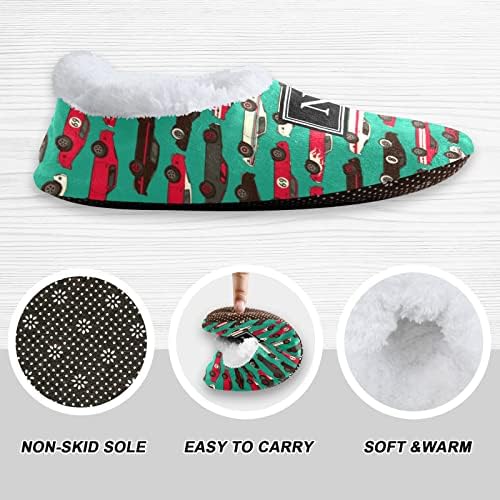 American Muscle Racing Car Kids Slippers