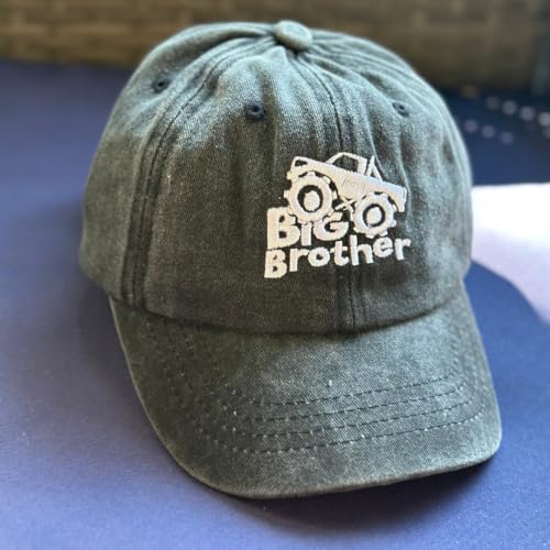 Big Brother Toddler Snapback Hat Monster Truck Design Adjustable Made in USA