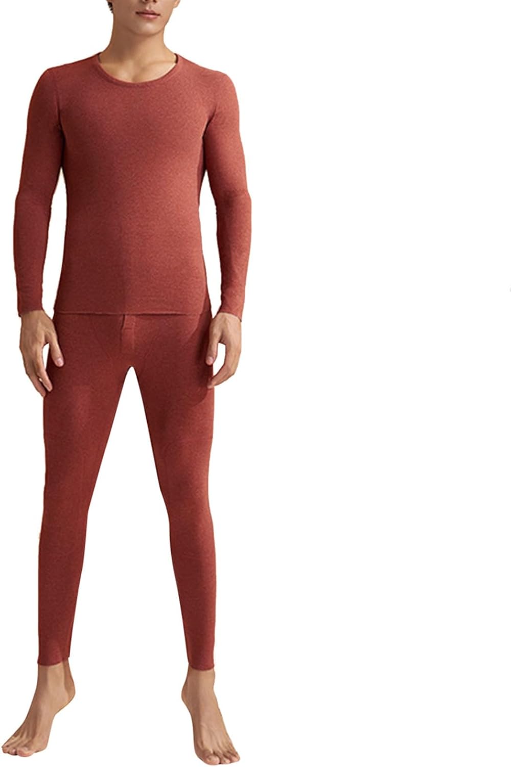 Vibrant Red Thermal Compression Pants for Men