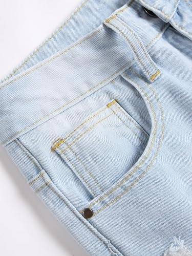Mens Slim Fit Distressed Denim Jeans