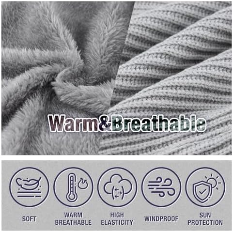 Winter Fleece Neck Gaiter with Reversible Mask Design