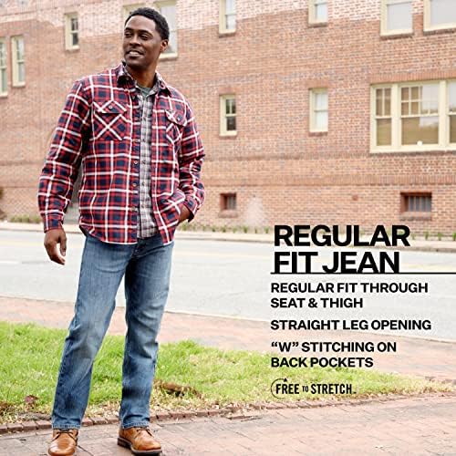 Wrangler Mens Free to Stretch Regular Fit Jeans Reason to Re jazz
