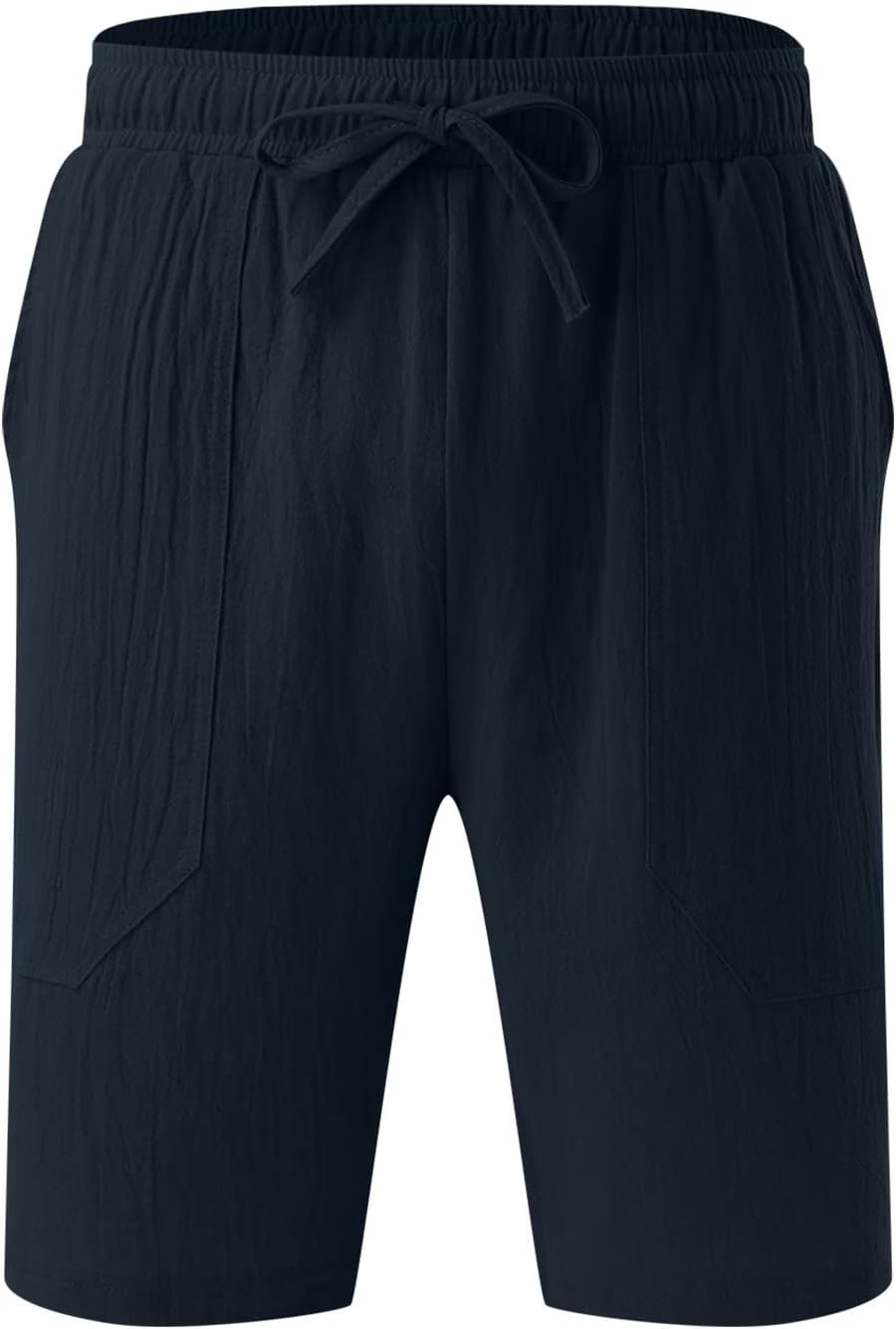 CRNTCEM Mens Lightweight Cotton Linen Shorts