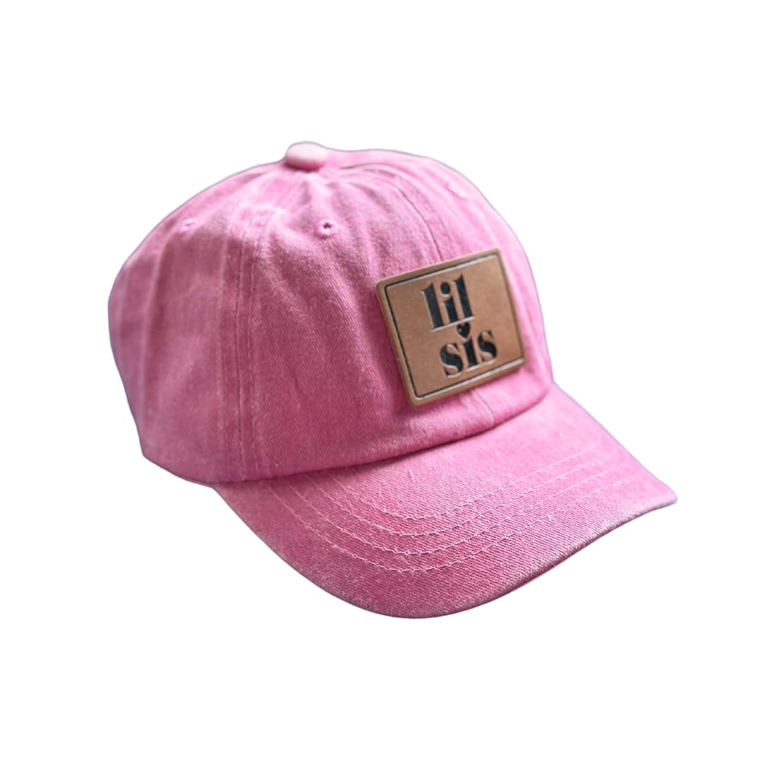 Big Sis Lil Sis Snapback Leather Patch Hat