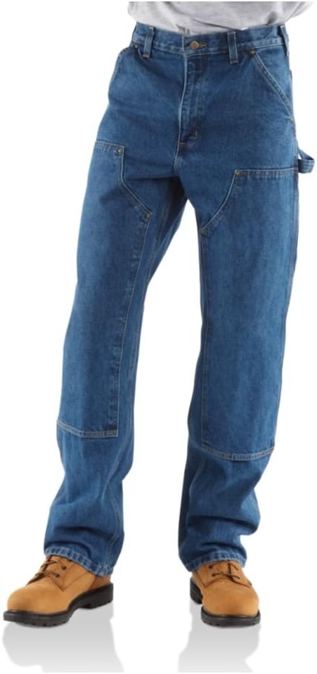 Carhartt Mens Loose Fit Washed Duck Double-Front Utility Work Pant