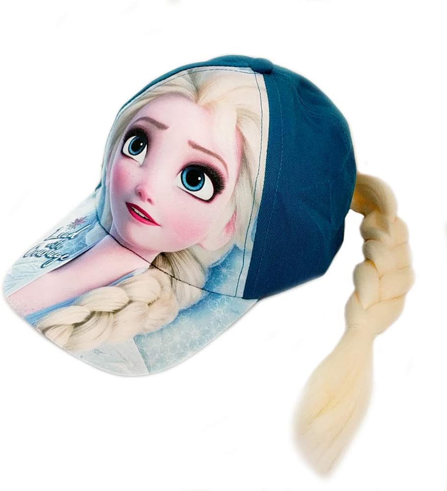Disney Frozen Elsa Cap with Ponytail in Courage Blue