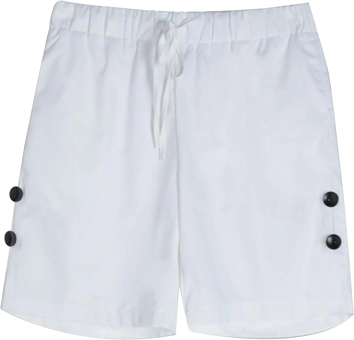Mens Plus Size Linen Drawstring Shorts for Casual Summer