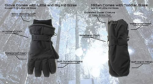 Frosty Kids Winter Boots Mitten Set Warm Waterproof Perfect for Snow Ice