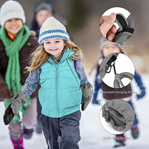 MCTi Kids Mittens Waterproof winter gloves for skiing snowboarding and more