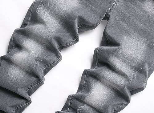 JUNBAOSS Slim Fit Ripped Jeans