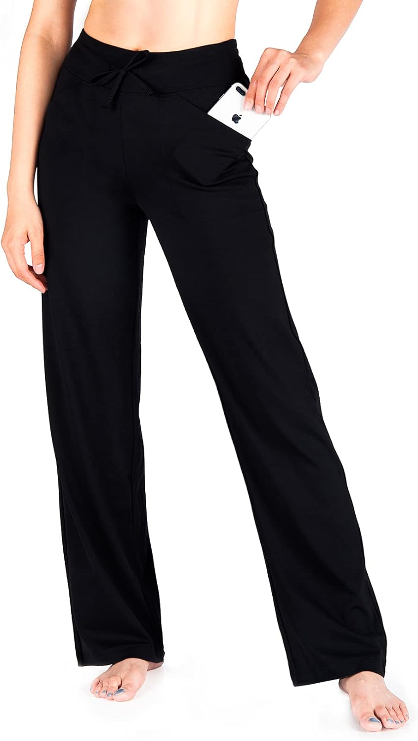 Yogipace Womens Straight Leg Loose Fit Yoga Pants