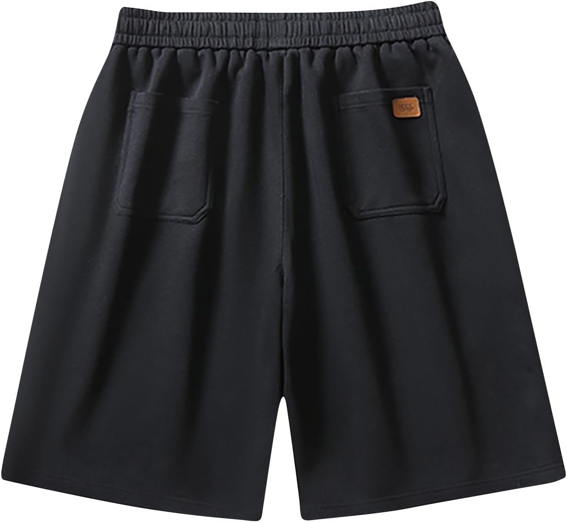 Xiaojmake 7-inch Inseam Cotton Shorts for Men