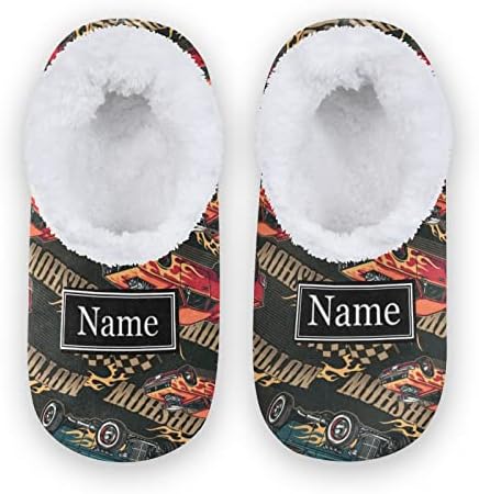 Pigsaly Custom Hippie Vintage Cars Boys Slippers