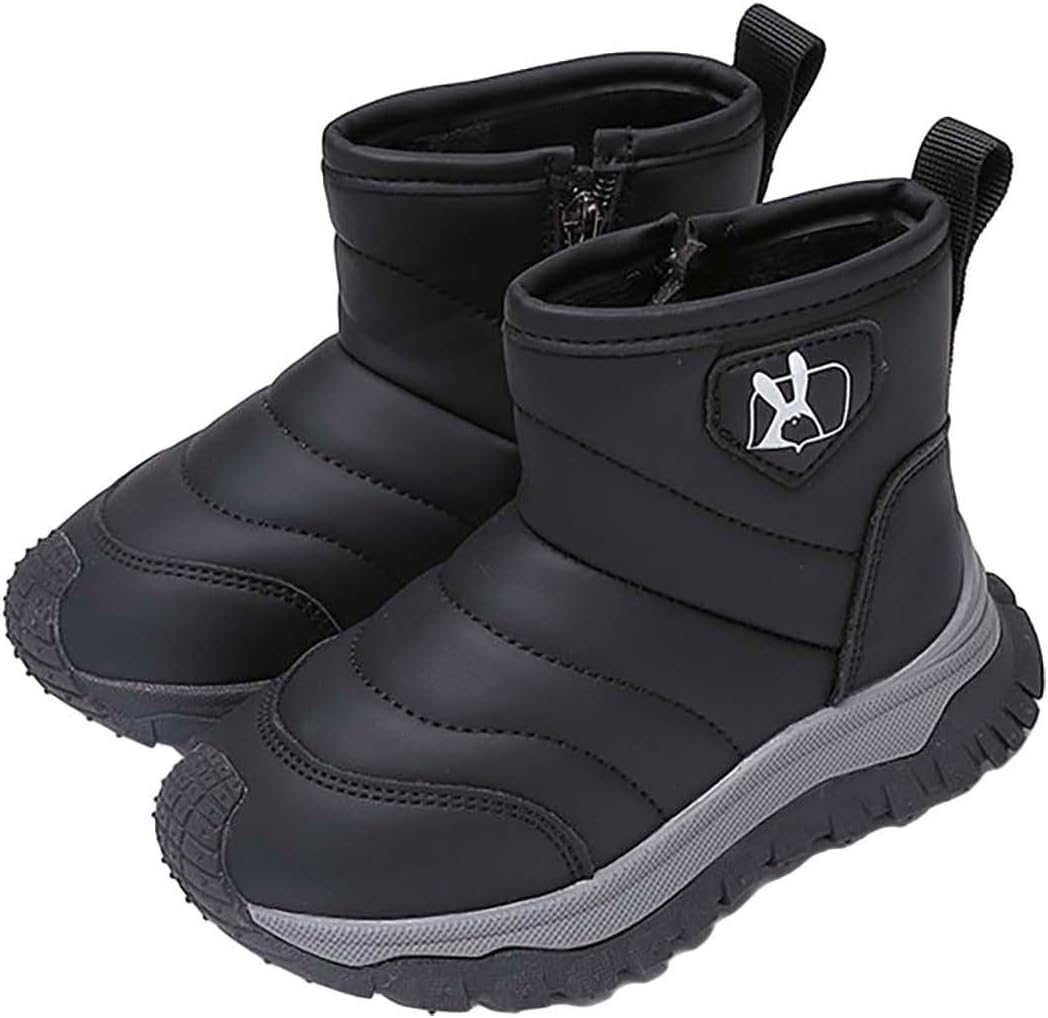 Side-Zipper Winter Booties for Kids
