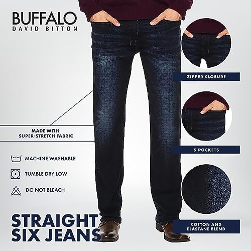 Buffalo David Bitton Mens Straight Six Jeans The Comfort You Deserve