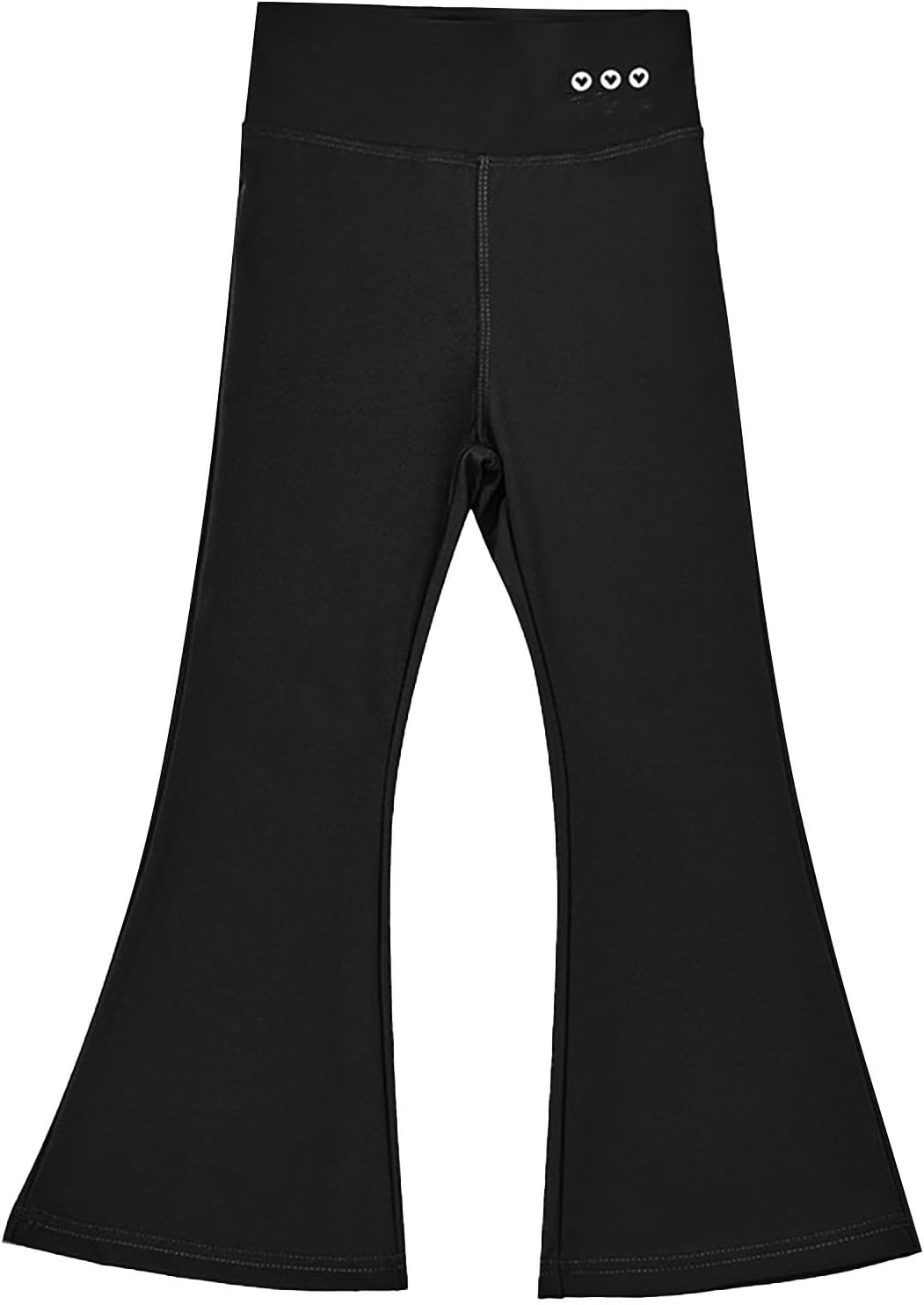 Girls Flared Leggings Elastic High Waisted Slim Cotton Bell Bottom Pants Kids Yoga