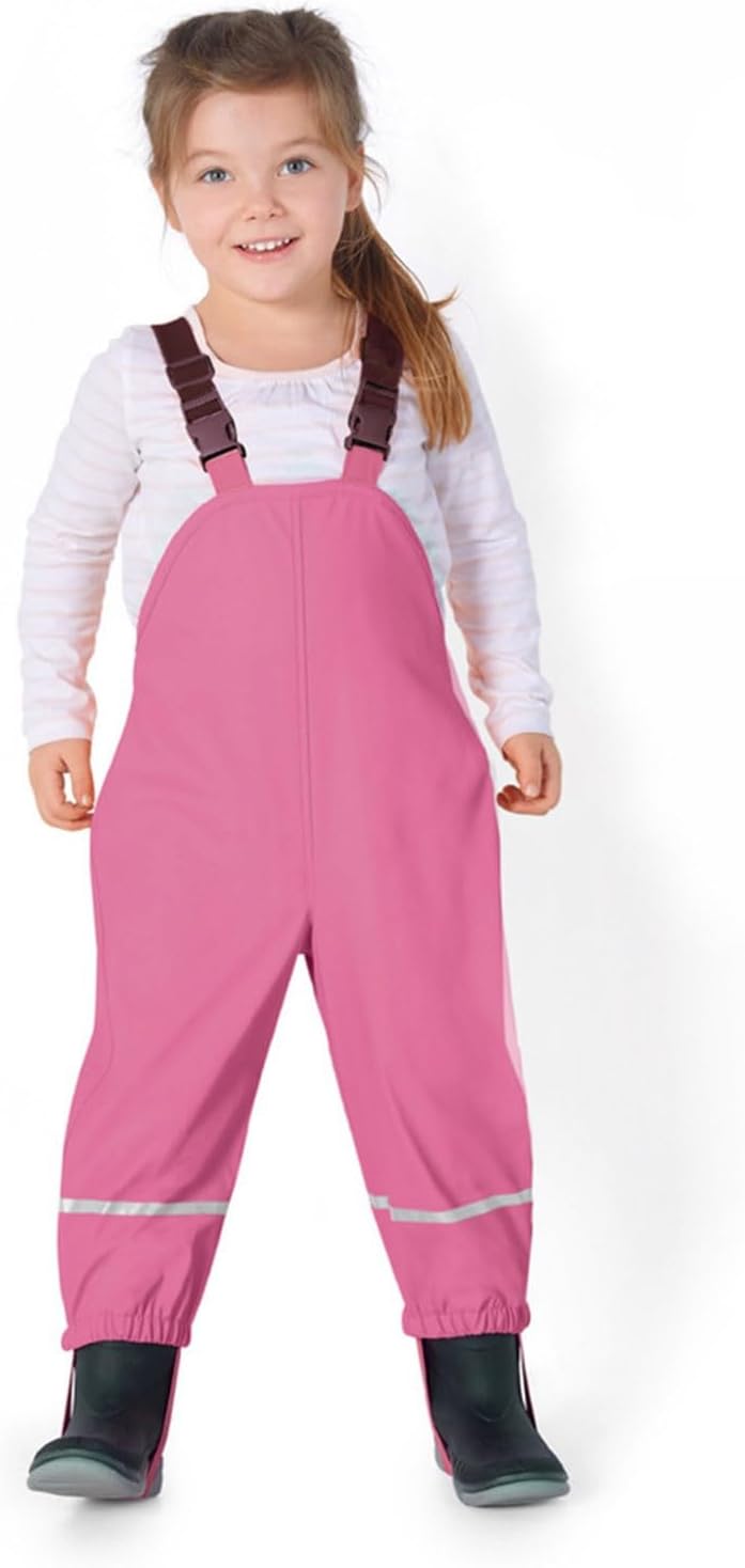 Adjustable Toddler Rain Pants Waterproof Breathable for Boys Girls