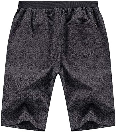 KUYIGO Mens Casual Drawstring Zipper Pockets Shorts