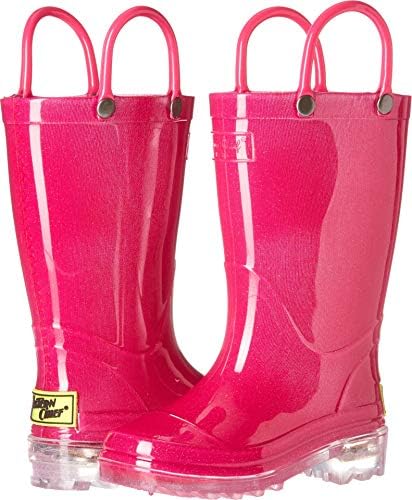 Western Chief Unisex-Child Kids Light Up Waterproof Rainboots with Handles