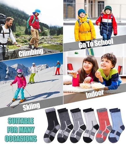 Linemin Kids Merino Wool Hiking Socks