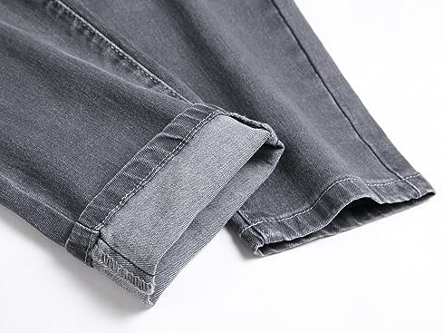 JUNBAOSS Slim Fit Ripped Jeans