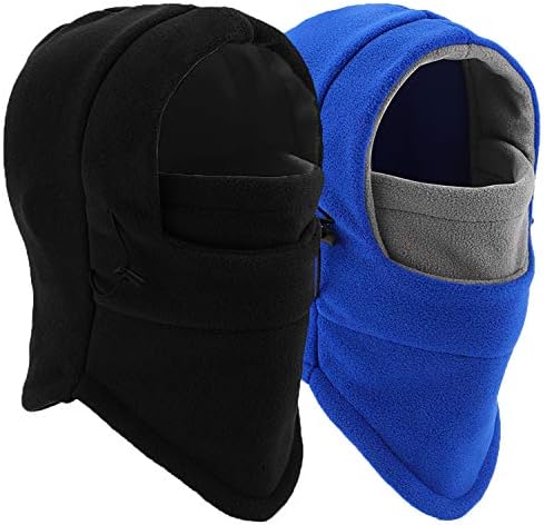 HIG Balaclava Ski Mask 2 Pcs - Windproof Fleece