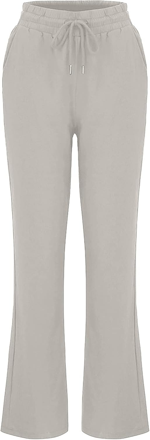 Stretchy Womens sweatpants with drawstring