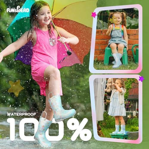 FunSpread Light-Up Kids Rain Boots