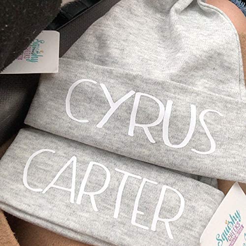 Squishy Cheeks Personalized Newborn Knotted Beanie Hat