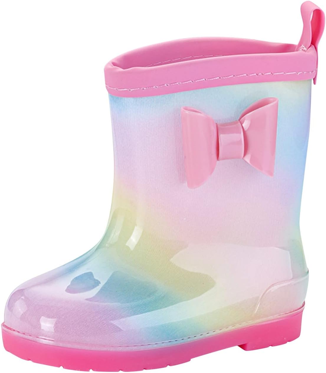 Rain Boots for Kids Waterproof Cute Easy-On