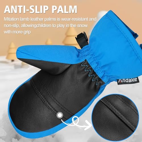 Andake Kids Ski mittens gloves
