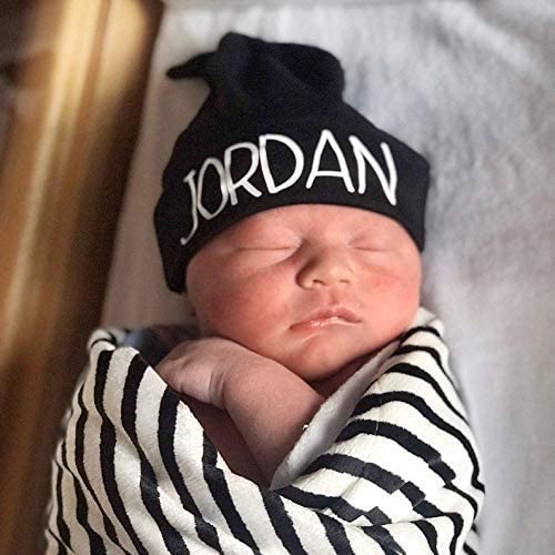 Squishy Cheeks Personalized Newborn Knotted Beanie Hat