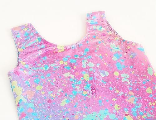 TENVDA Girls Ballet Leotards with Sparkly Skirt