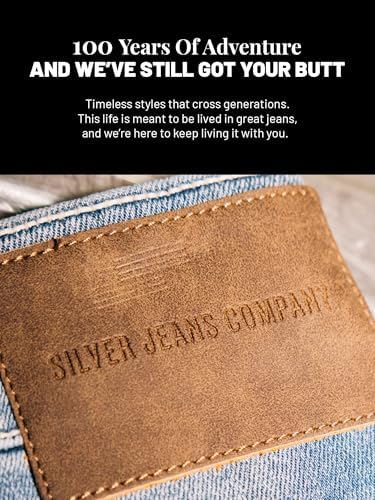 Silver Jeans Co Mens Gordie Relaxed Fit Straight Leg Jeans