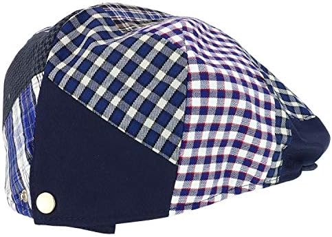 Mens Stylish summer ivy cap with adjustable snap buttons