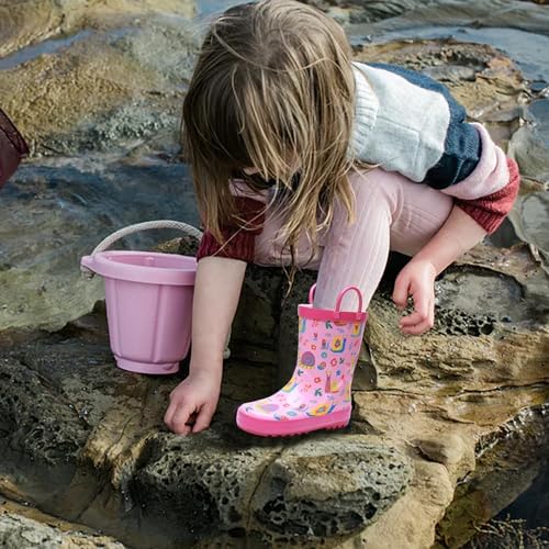 Waterproof Kids Rain Boots Fun and Easy to Wear