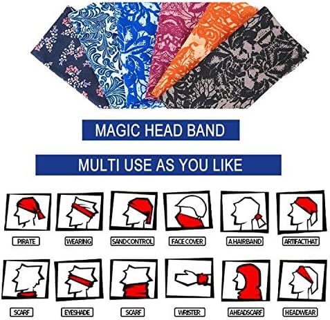 EAZZEA 6-Pack UV Protection Balaclava for Men Women