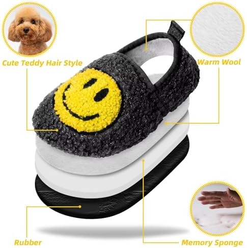 KEYUSHOP Smile Face Slippers for Kids