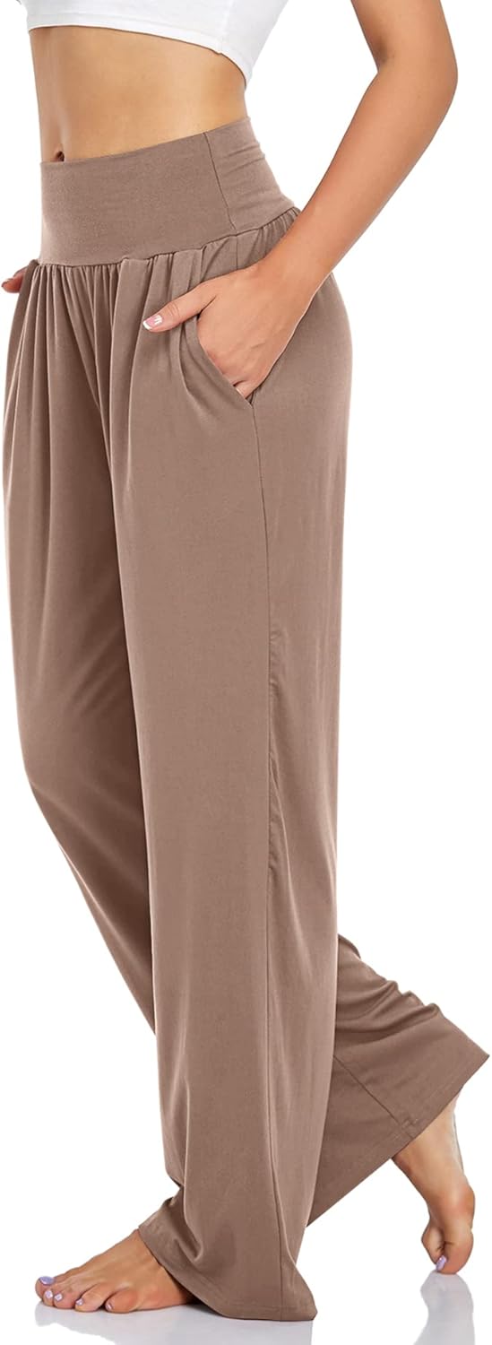 UEU Womens Wide Leg Cozy Yoga Pants