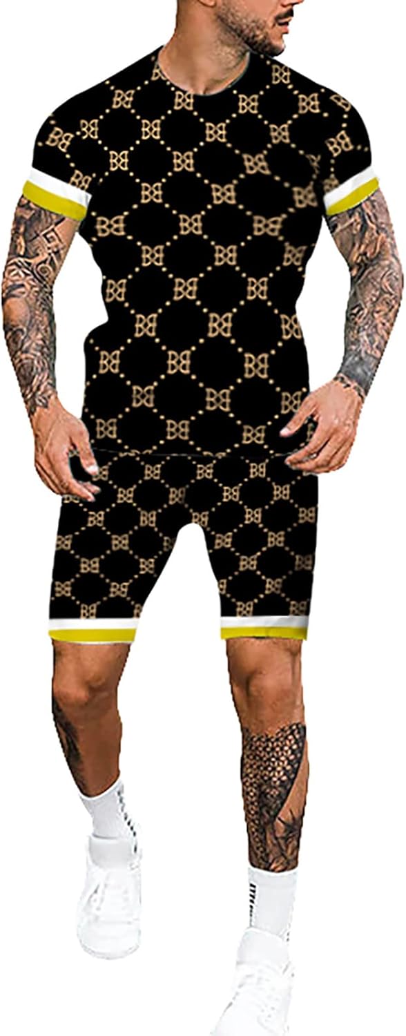Premium 2-Piece Summer Outfits for Men 70s Linen Sets Machine Washable