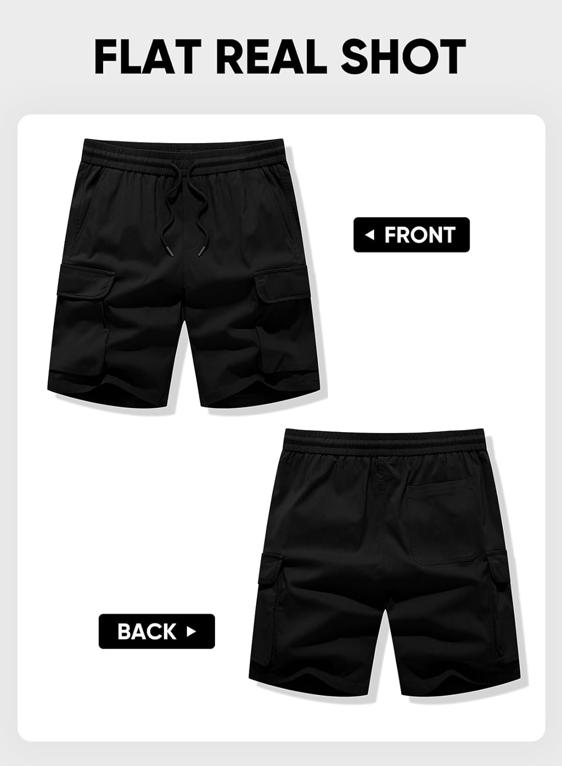 Mens Stretch Cargo Shorts