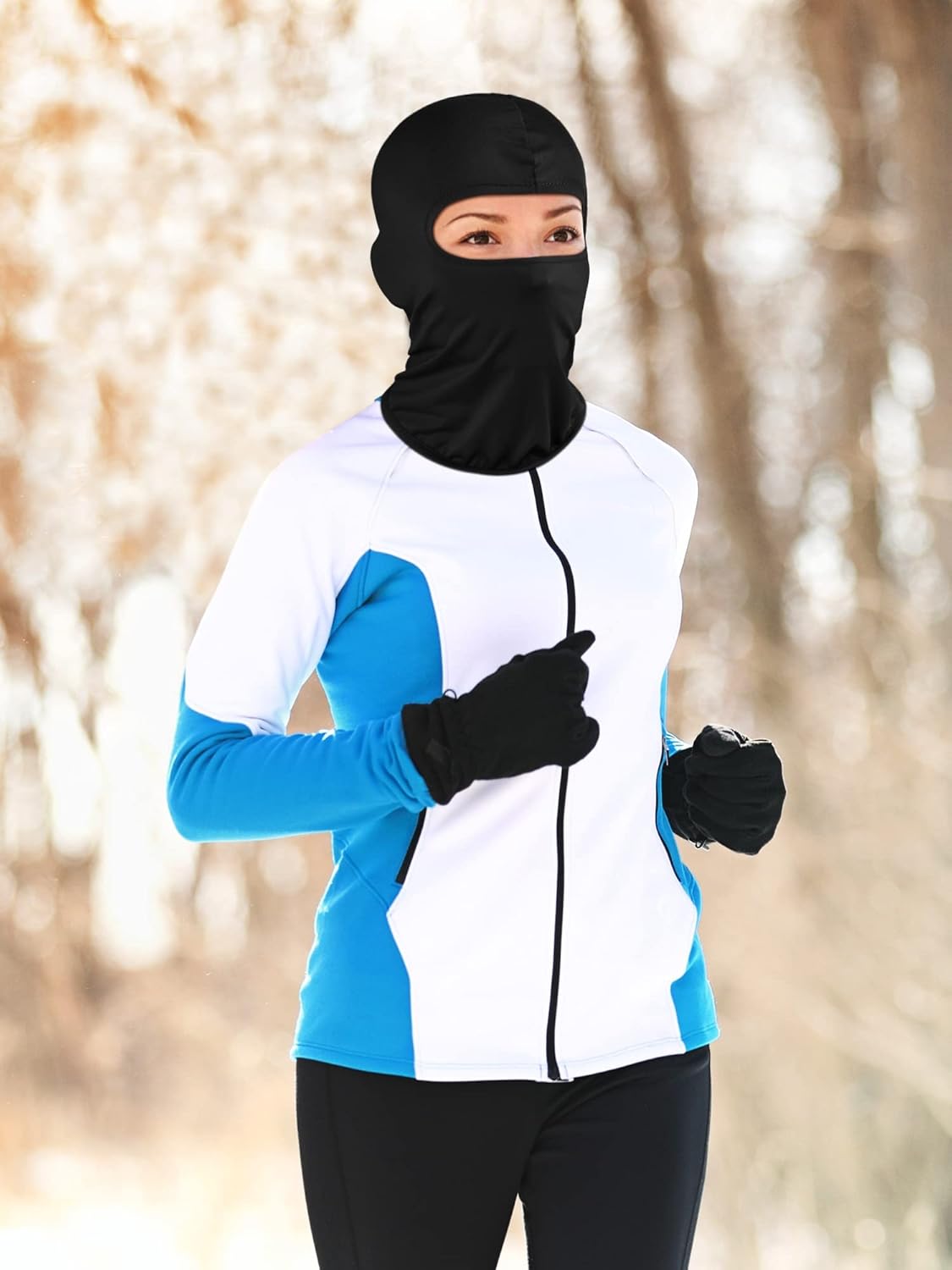 12-Piece Full Face Ski Mask for Men and Women UV Protection
