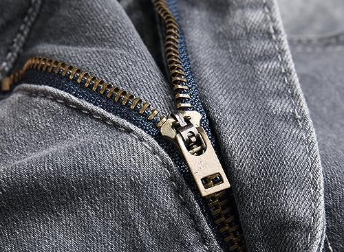 JUNBAOSS Slim Fit Ripped Jeans