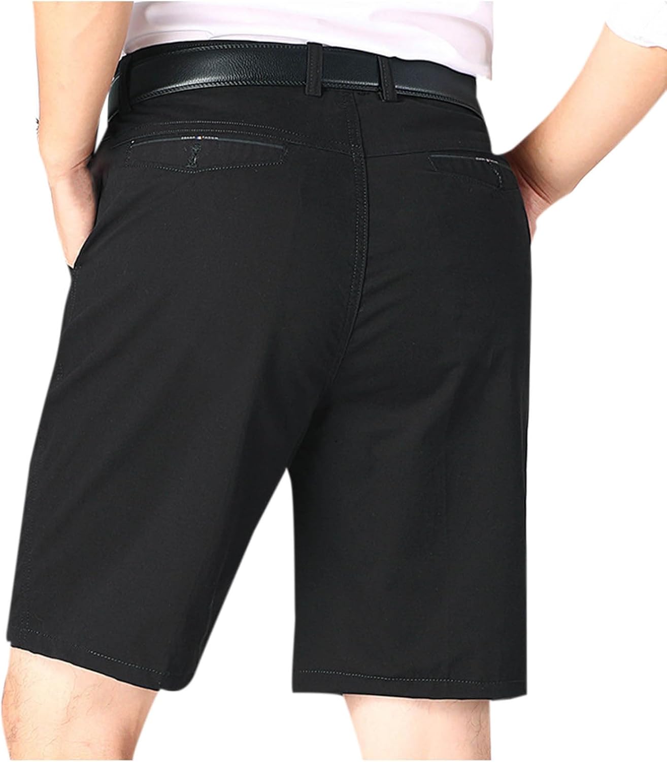 Cambkatl Stretch Lightweight Flat Front Shorts for Men