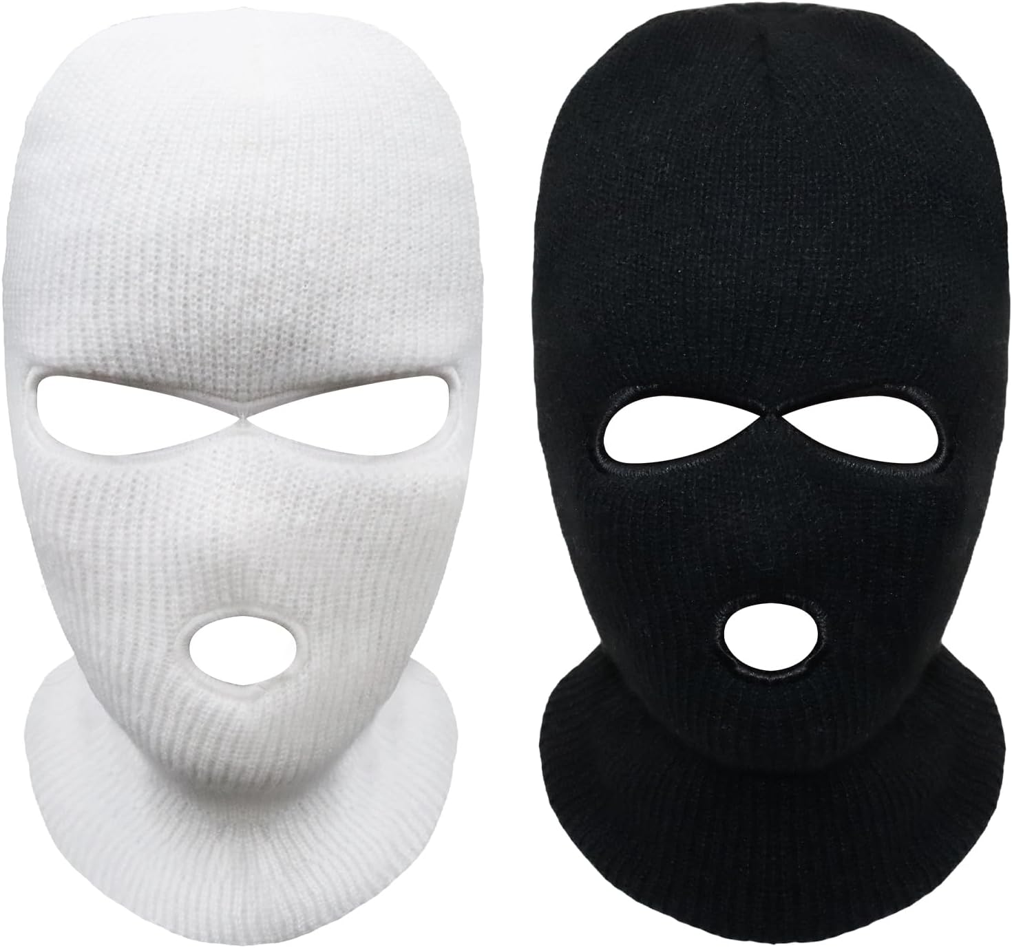 Warm Fashionable 2-Piece Ski Mask Set - Mens Womens Balaclava for Skiing Cycling