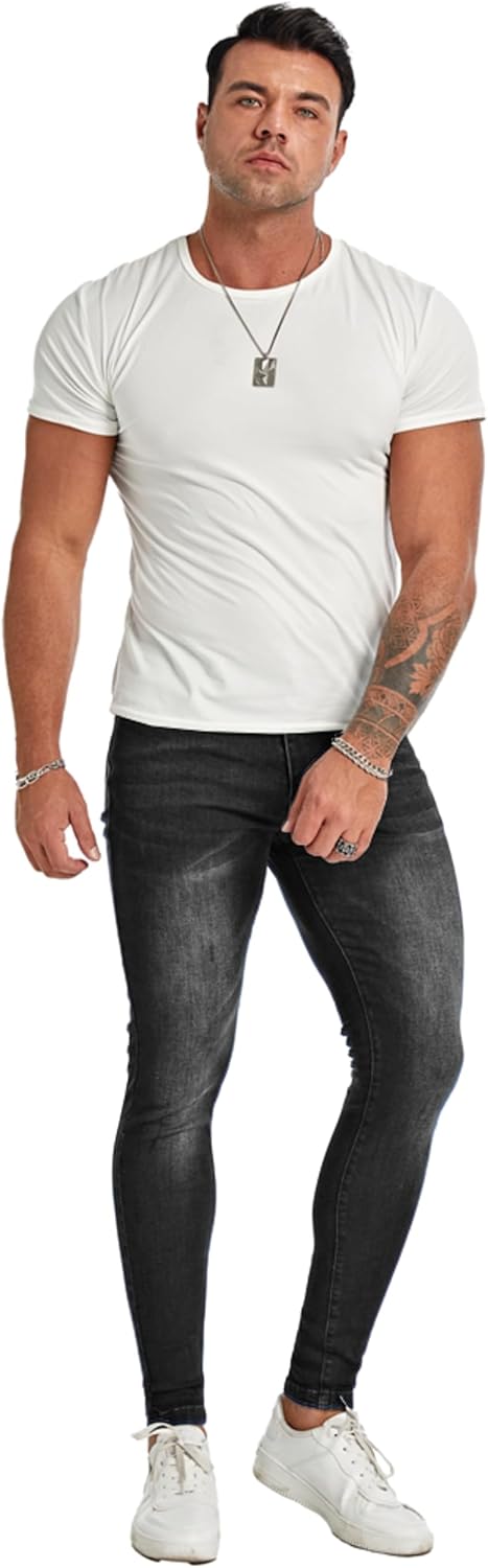 Mens Slim Fit Ripped Jeans