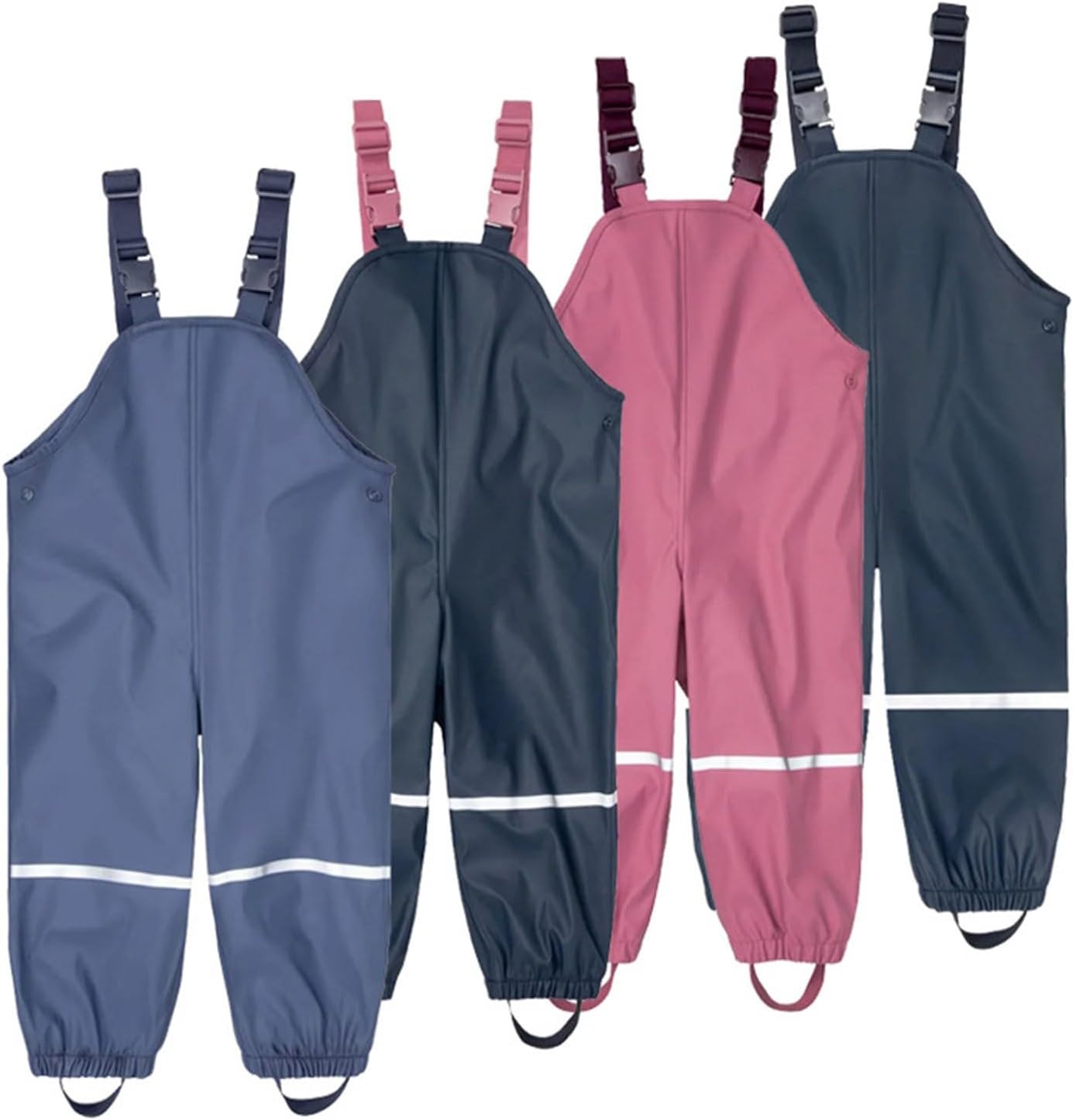 Adjustable Toddler Rain Pants Waterproof Breathable for Boys Girls