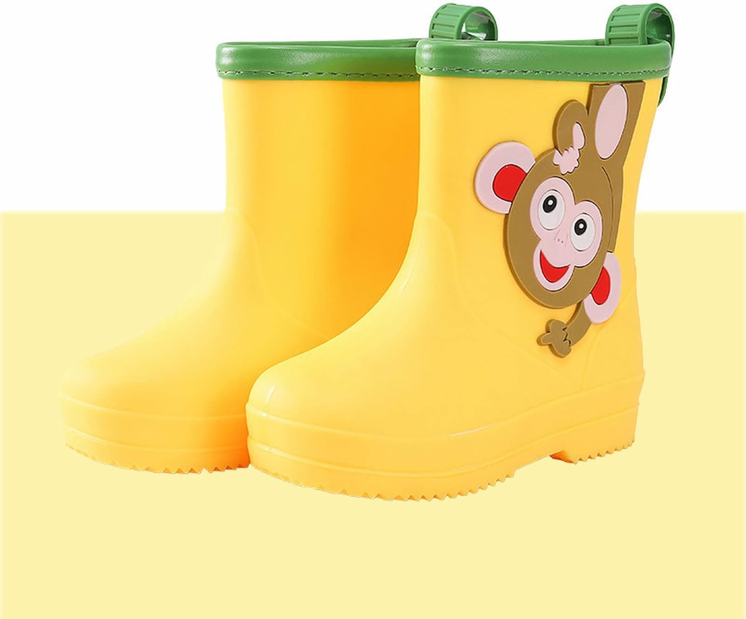 Perfect Toddler Rain Boots for Kids Cute Giraffe Design Easy-On Waterproof